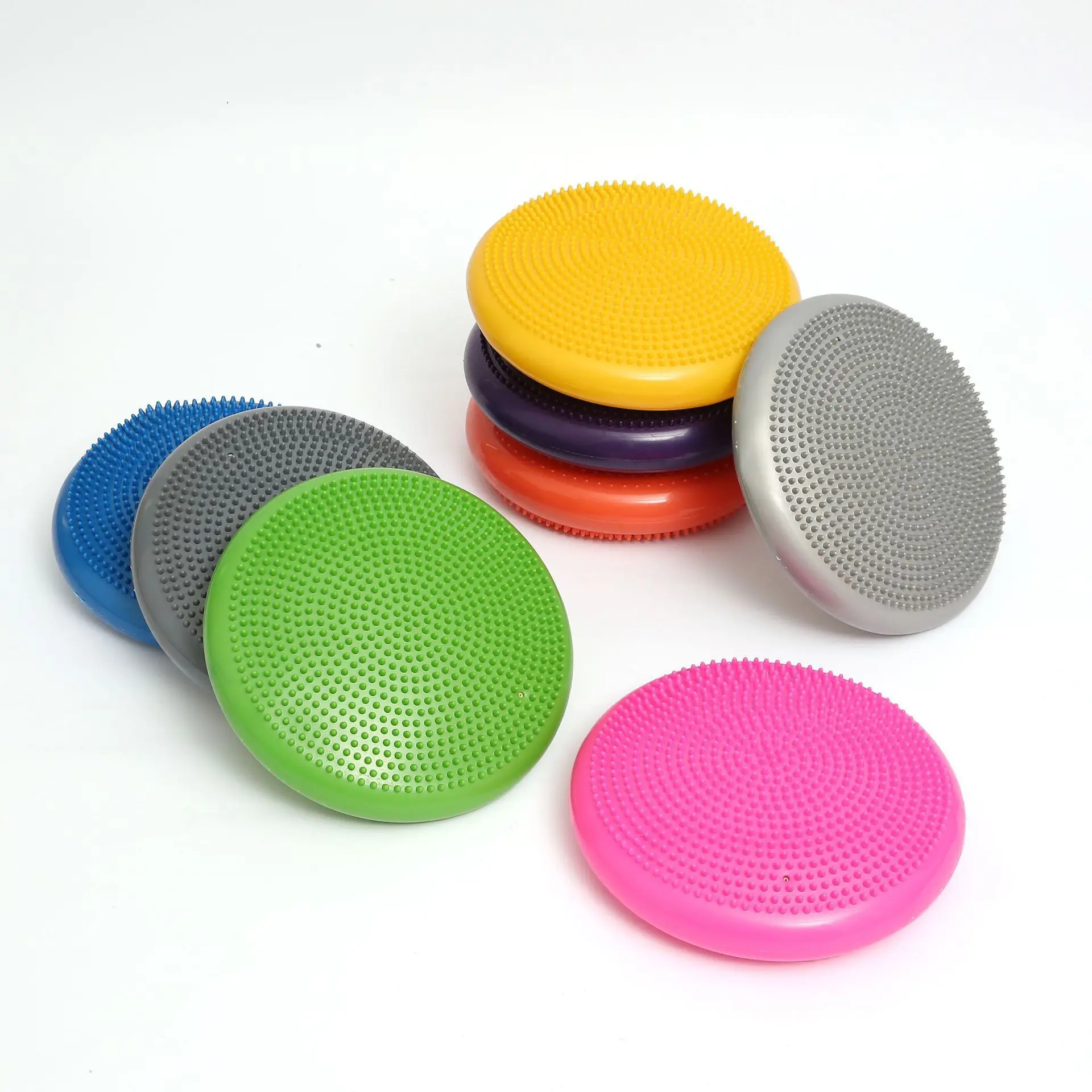 PVC Yoga Massage Stability Air Wobble Cushion Inflated Disc Balance Pad
