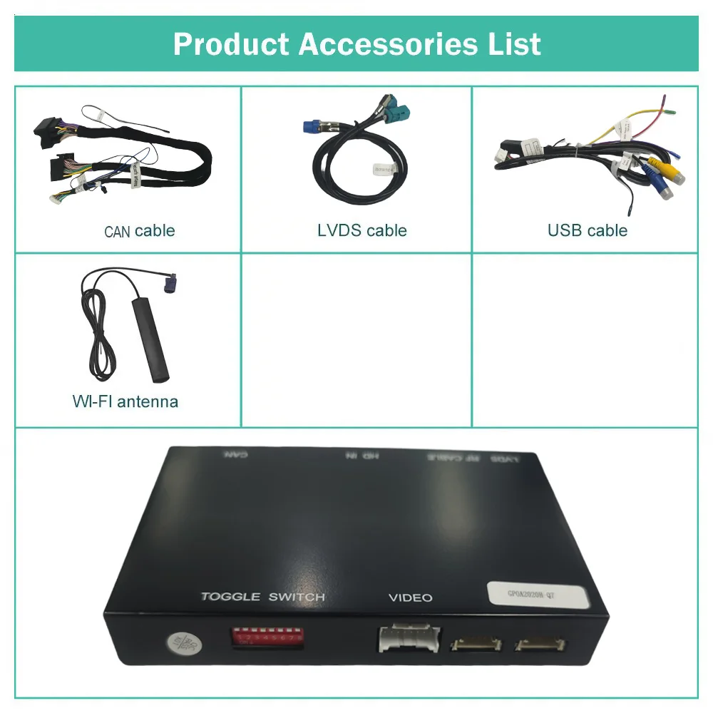 Wireless Audi Q7 Decoder  for Audi A4/A4L/A5/Q7 NEW 2014-2019 System MIB2 with Carplay/Android Auto/AirPlay etc.