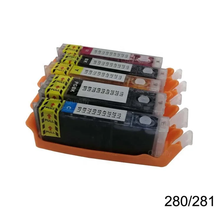 PGI 280 CLI 281 inkjet printer  ink cartridge for Canon Pixma TR7520/TR8520/TS6120/TS8120/TS9120/TS6220/TS8220/TS9521C/TS9520