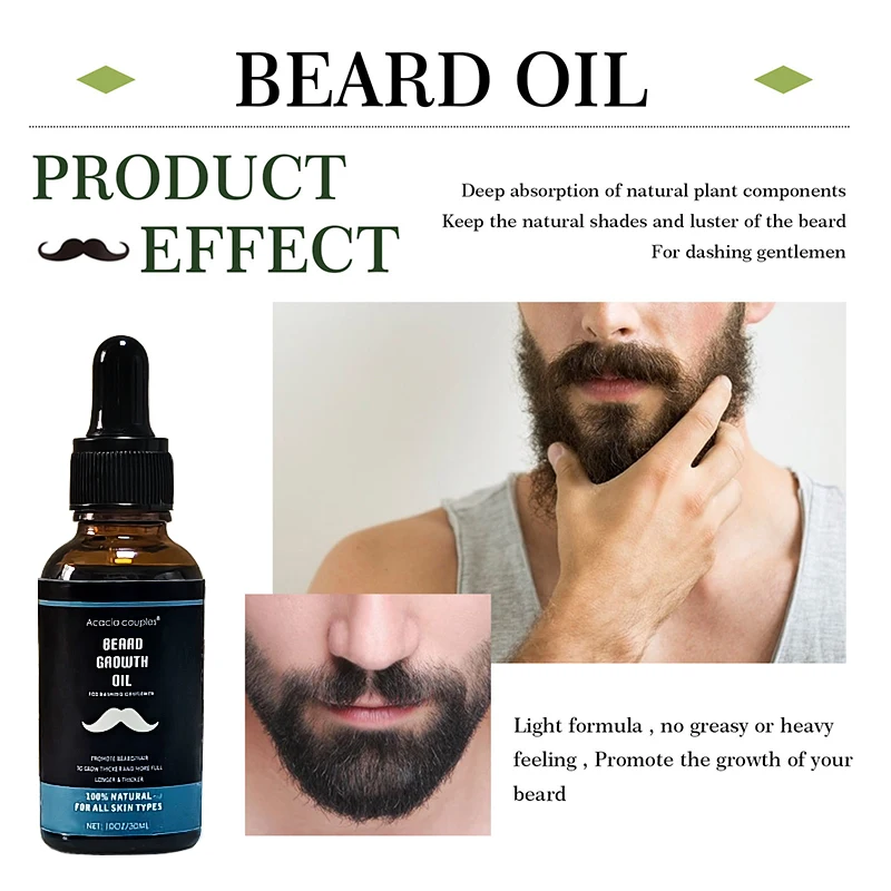 Beard Oil Hair Growth Bottle OEM Beard Oil Wholesale Private Label Organic Natural Unisex Pure Essential Oil