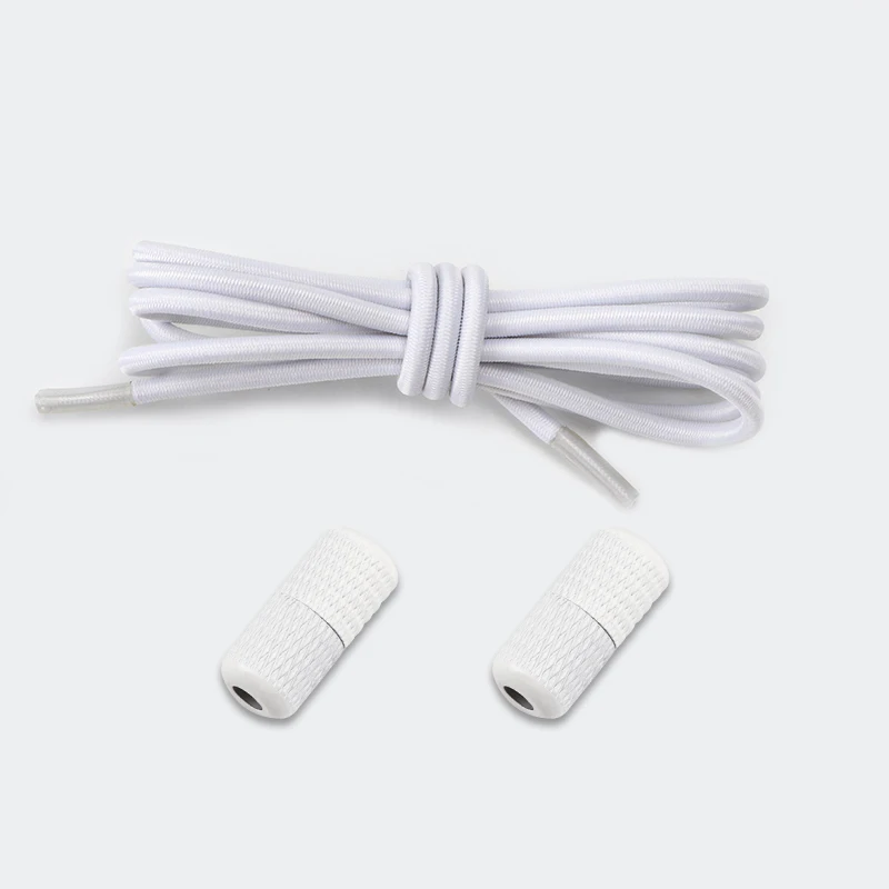 1Pair No Tie Shoelaces Round Elastic Shoe Laces Sneakers Shoelace Quick Lazy Laces 25 Color Shoestring