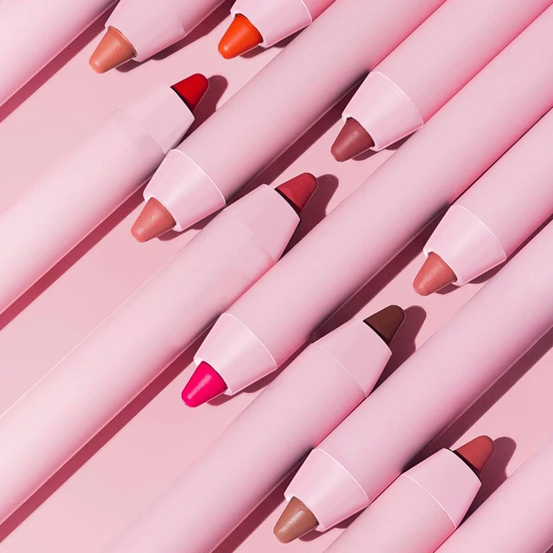 New Arrival Lip Liner Pencil Not Smudging Smooth Texture Matte Lipstick  Easy To Use  12 Colorful Optional Lip Liners