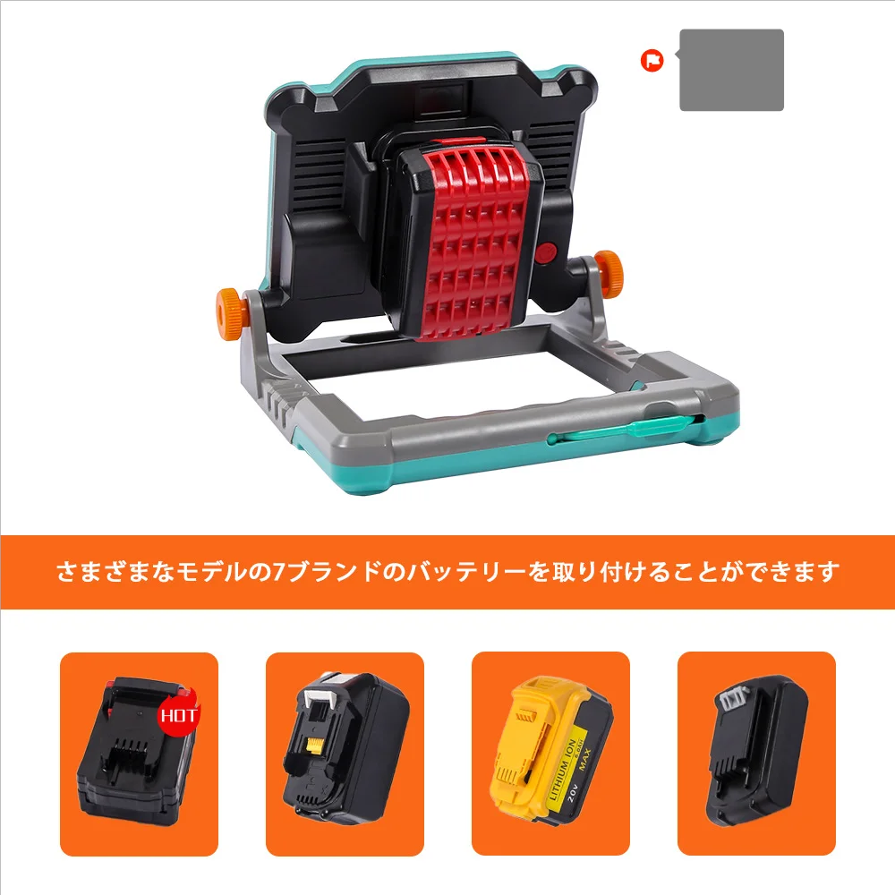 Urun 20W Cordless LED light Portable Battery Powered Work Light for outdoor camping, construction sites,emergency lighting