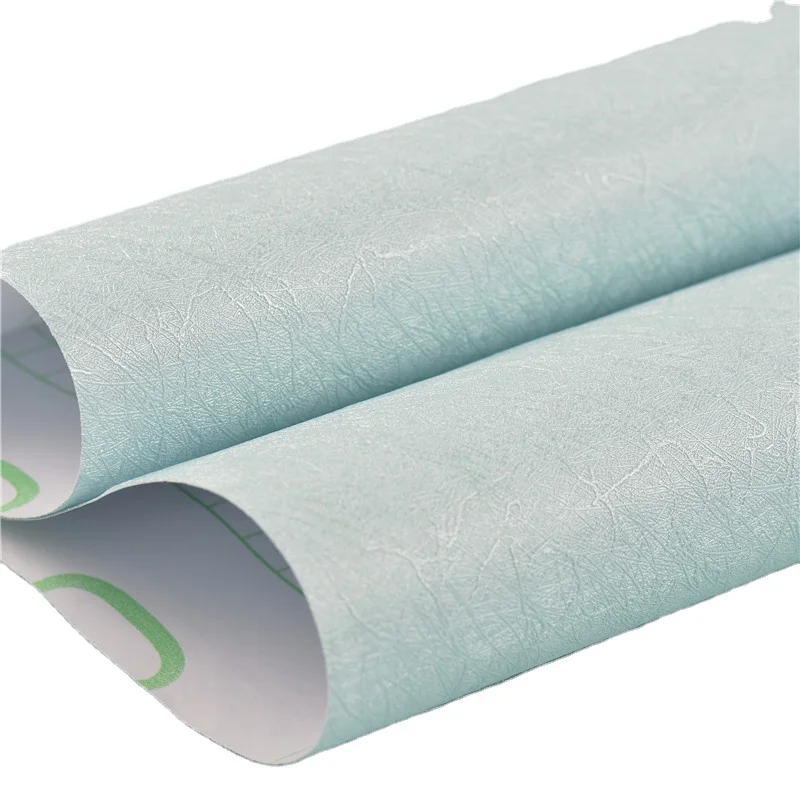 Gline ready to ship 60cmx500cm light blue color home decoration pvc wall paper wallpaper