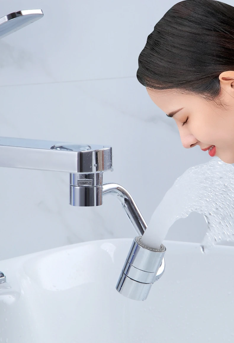 Hot new 1080 degree robotic arm universal faucet companion single-mode dual-mode outlet multi-function extension nozzle