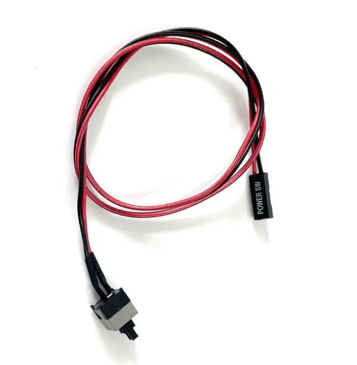 45cm Long Power Button Switch Cable for PC Switches Reset Computer Power Momentary Automatically Reset Push Button