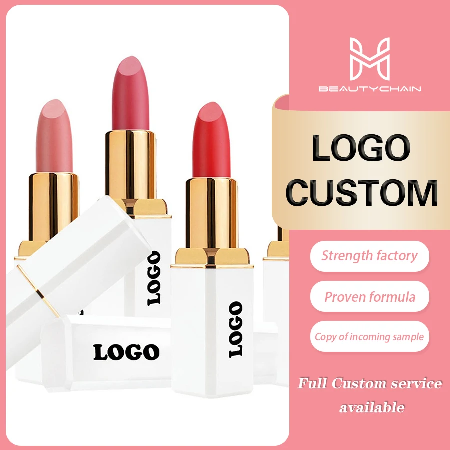 MLM Custom Makeup vegan lipstick feature a luxury and waterproof matte formula designed in the shape of a pepper spray lipstick
