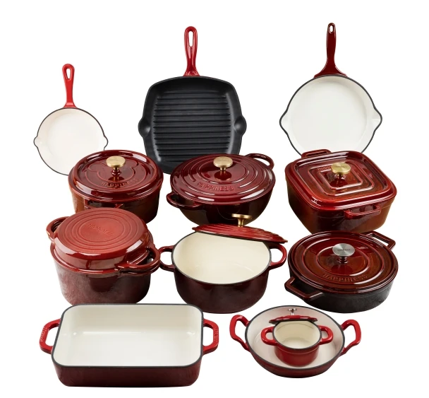 Best Sellers Nonstick Enameled Cast Iron Cookware Set Dutch Ovens and Round Casseroles with Lid