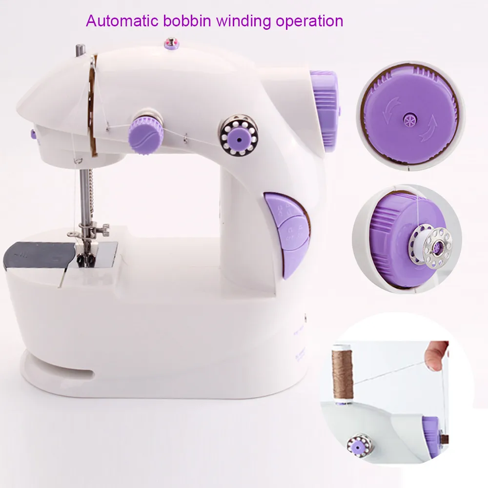 FHSM-201 VOF best lockstitch portable mini sewing machine with table foot controller for beginner