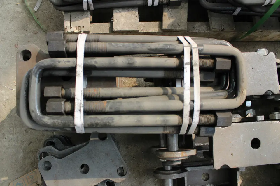 semi trailer  suspension parts and Tractor Truck parts U bolt  Leaf Spring Price Trailer Axles Trailer PARTS