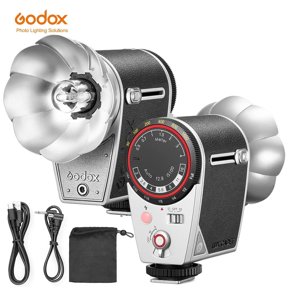 Godox Lux Cadet ретро-камера вспышка триггер Встроенная перезаряжаемая батарея для камеры Canon Nikon Fujifilm Olympus Sony