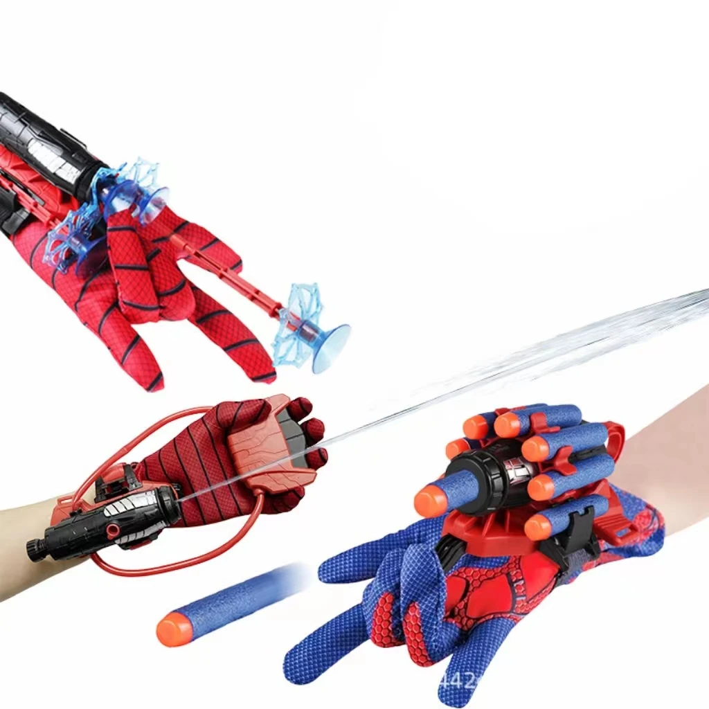Hot Selling Spider Web Shooter Launcher Play Set with 10 Soft Bullets Creative Role-play Toy for Kids Interactive Game