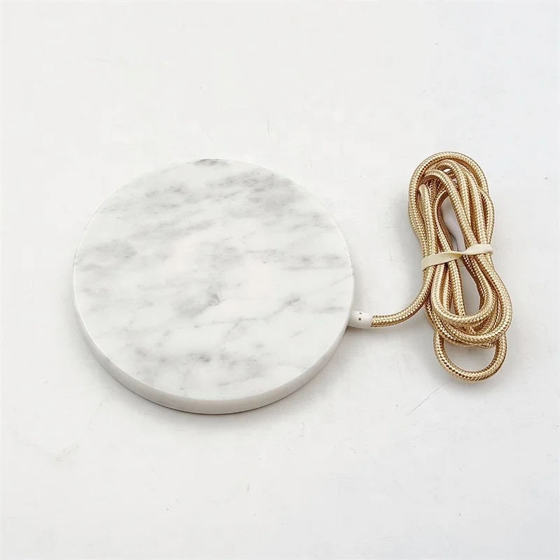 Factory direct sale marble wireless charger for mobile phone