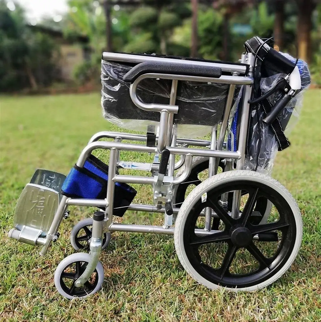 Hot Sale Manufacture Good Quality Manual Wheelchair Portable Folding Lightweight Wheelchair Hand Push Active Wheelchair
