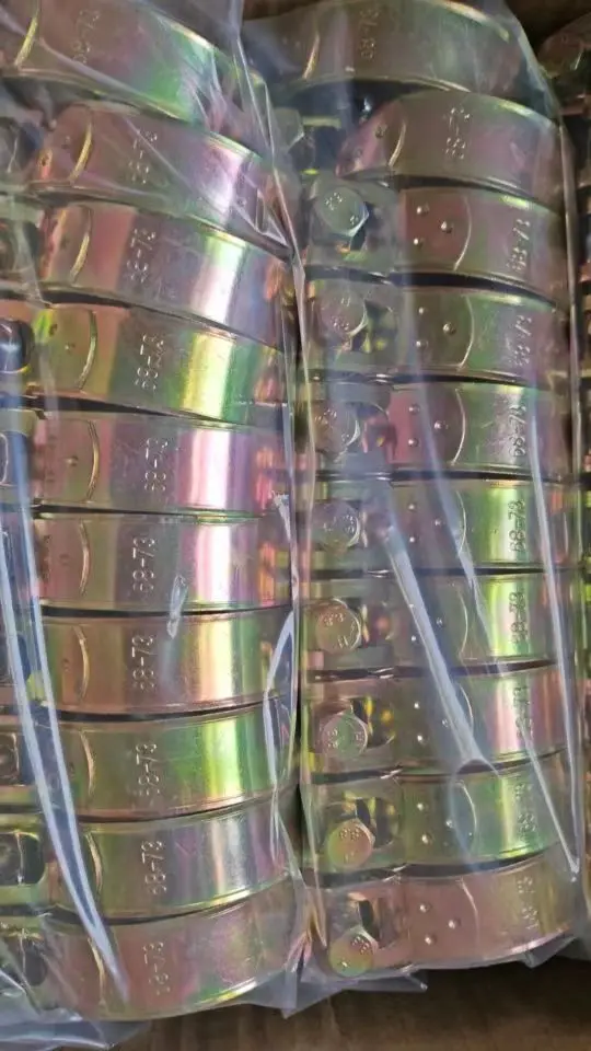 Factory lowest price customizable W4 double bolts European strong hose clamp