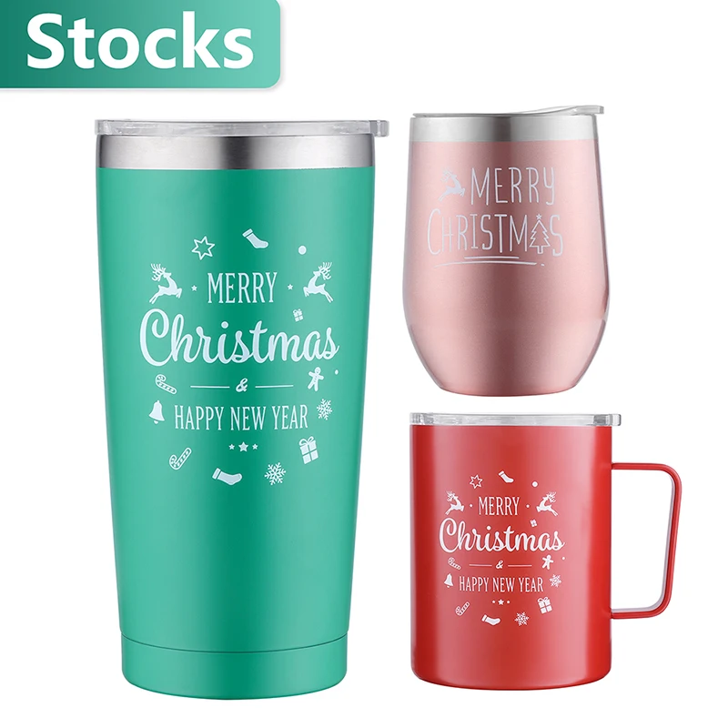 2021 merry christmas mug bulk double wall coffee cup mug christmas gift