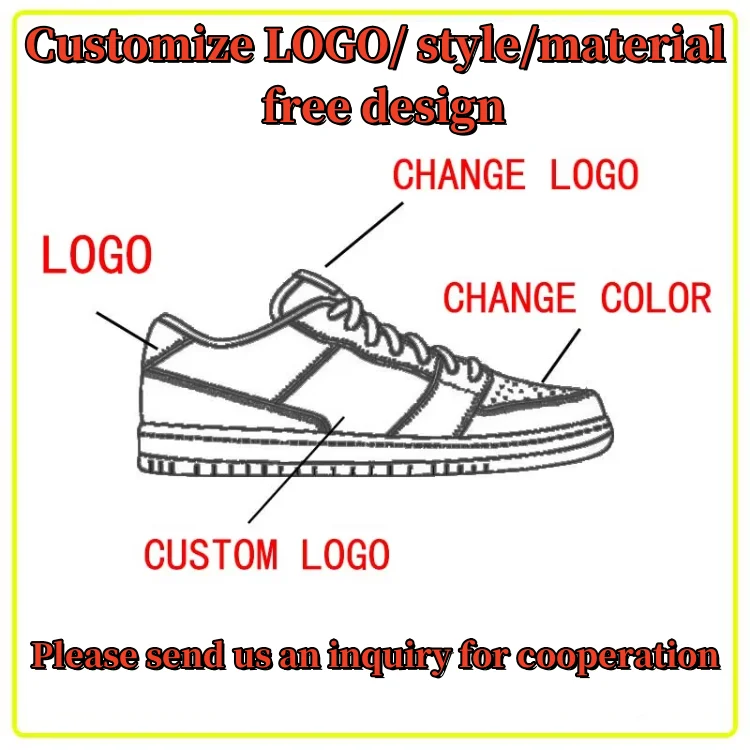 OEM ODM High Top Leather Walking Sports Shoes Men Custom Personalised LOGO Casual Sneakers Custom Basketball Shoes Manufacturer