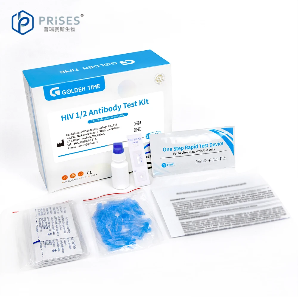 Wholesale Blood Rapid HIV Test Kit Aids Home Self Diagnostic Device One Step HIV 1/2 Antibody Cassette