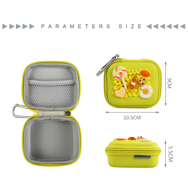 Small Hard Storage Cute Case with Unpack The Toy Wireless Headphones Gift Case Present