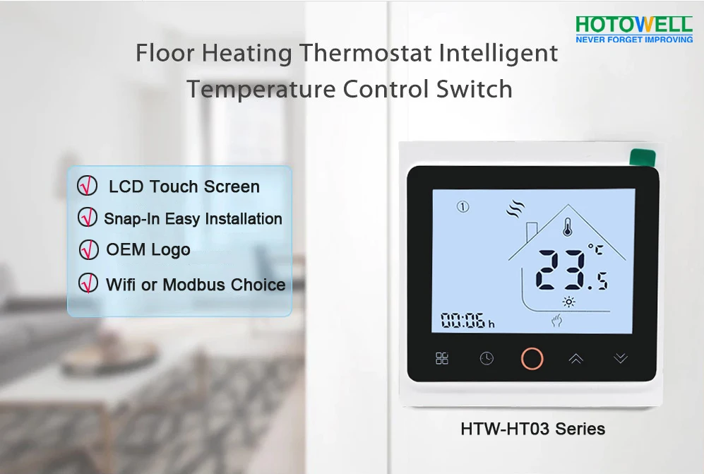 Best room thermostat price Digital Programmable Tuya Smart Wifi Thermostat for smart home heating