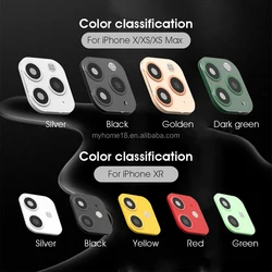 New Design For iPhone X XR XS max Seconds Change for iPhone 11 Pro Lens Sticker Modified Camera Cover For iPhone 11 Pro Max
