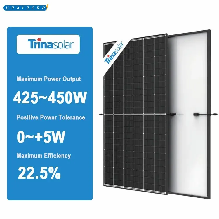 Двойные стеклянные панели Trina Solar Vertex S N-type 425 Вт 430 435 440 445 450 солнечные для домашнего использования