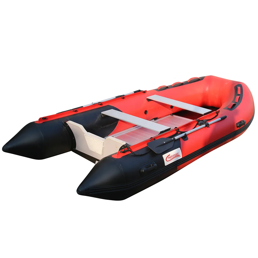 Latest Design Inflatable Boat Pedal Catamaran Fishing Rowing Boat with Accessories China Factory Premium Product Boat for Sale