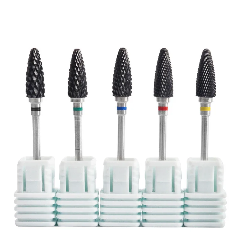 Black Ceramic Nail Drill Bit Electric Polisher Cutter Pedicure Drilling Manicure Machine Accessories Nails File Polishing Tools