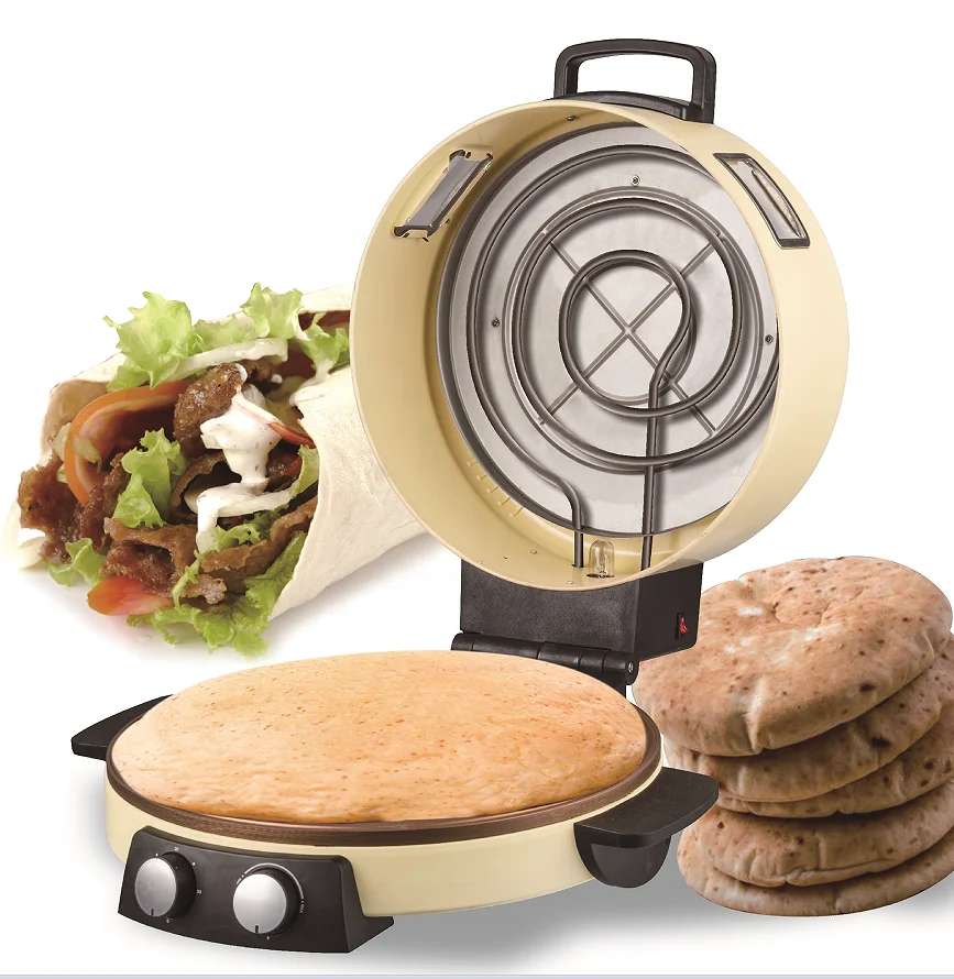 2800w adjustable temperature non stick 16inch  arabic electric bread maker for cooking