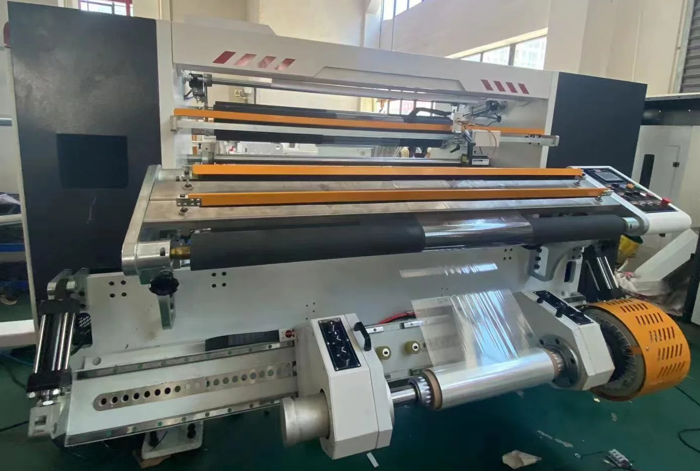 HK-1300C Jumbo Roll Slitting Rewinding Machine for Adhesive Sticker and Paper Film