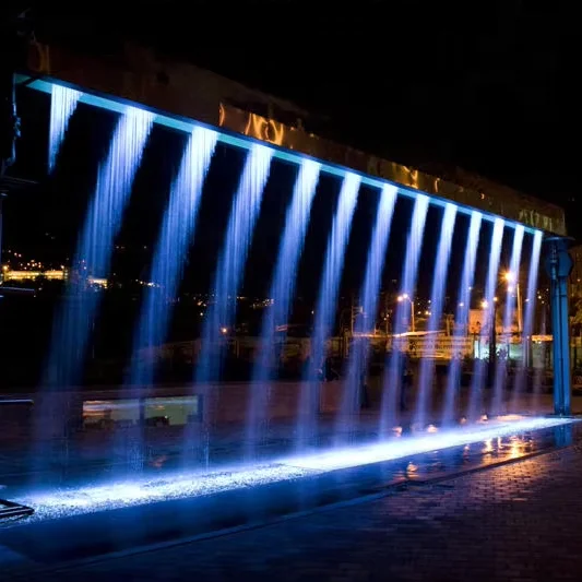 Color Changing Computer Control Waterfall Fountain Digital Water Curtain