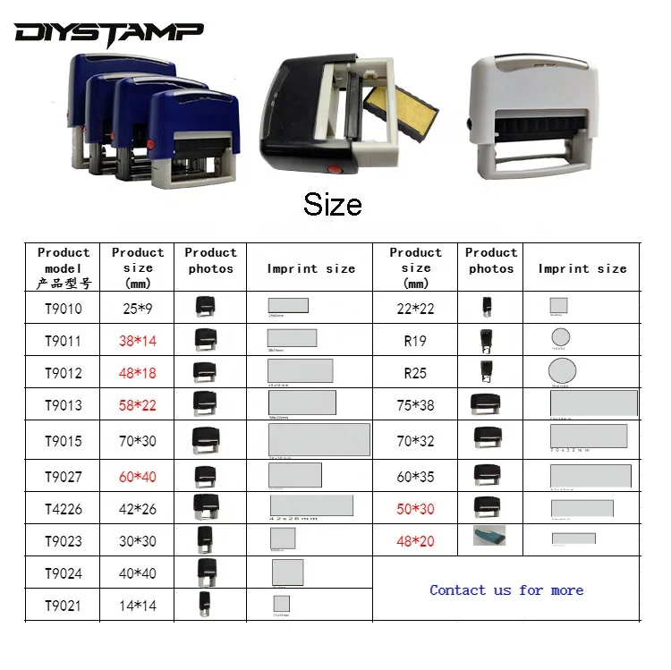 Manufacturer Office Custom Rubber Stamp Maker Self Inking Stamps Inking Self-inking Stamp