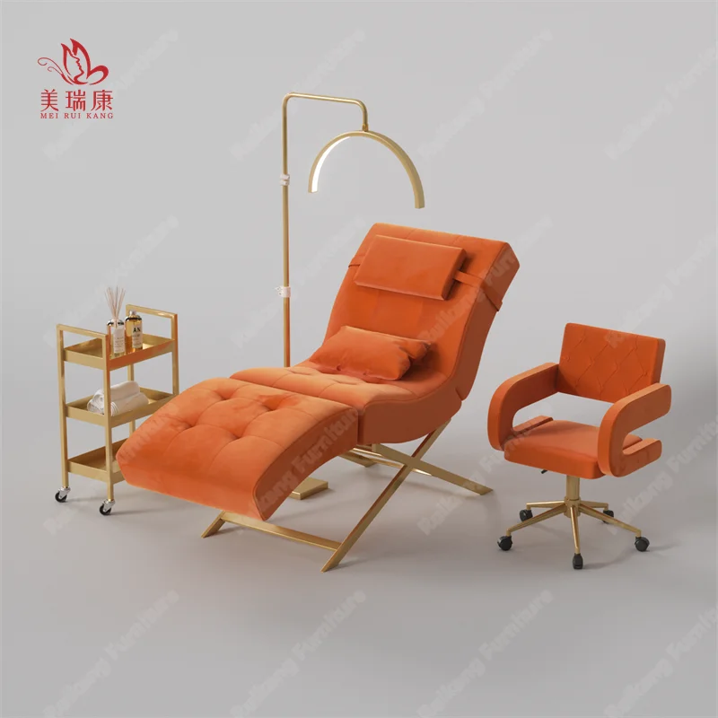 New Model S Beauty bed Ergonomic lounge chair Beauty Tattoo beauty bed head is adjustable