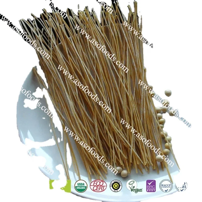 Organic Low Carb Legumes Soybean Pasta of Spaghetti and Fettuccine Gluten Ree BRC Vegan Low Carb Full Customization Hand Made
