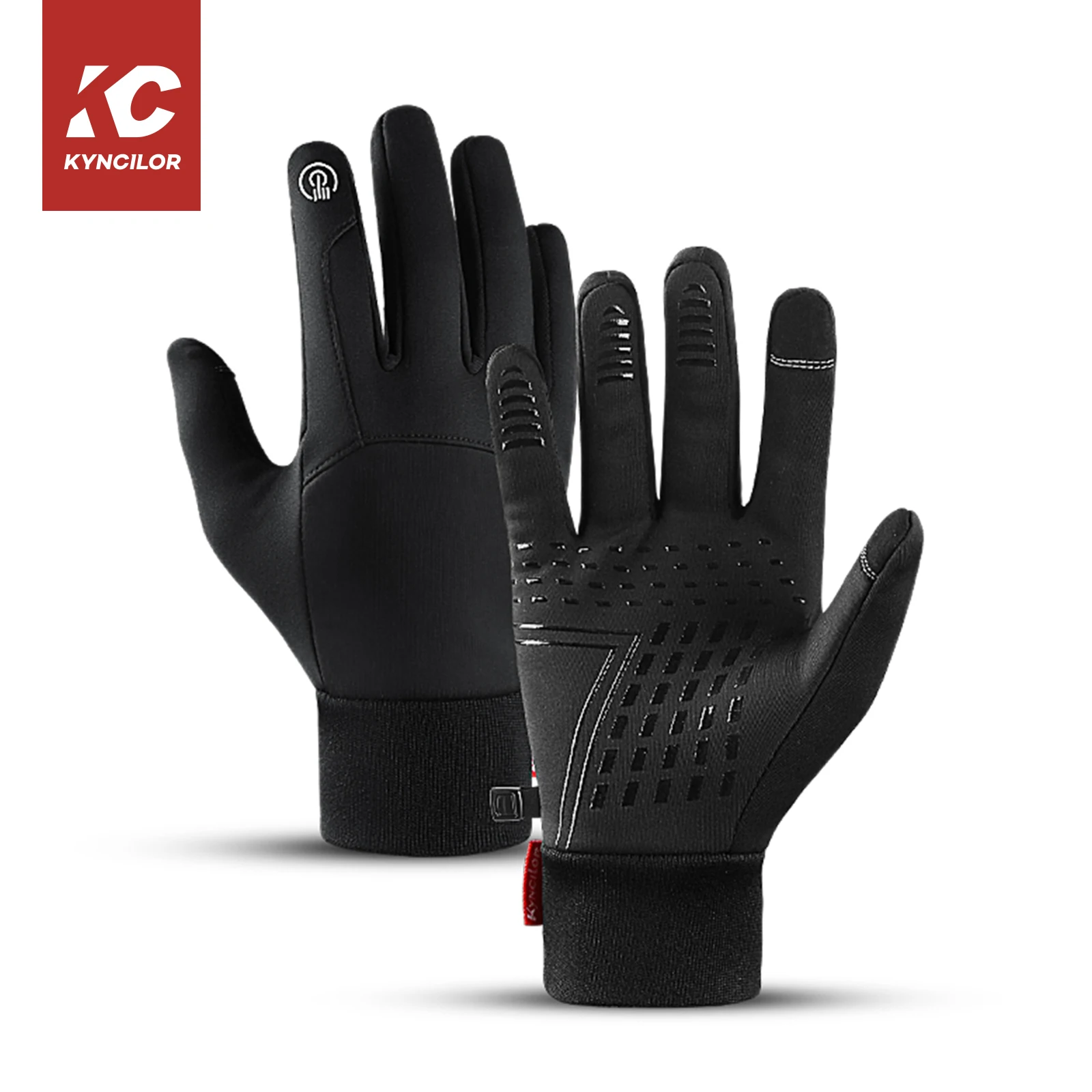 Factory Custom Waterproof Thermal Cycling Gloves Bike Riding Winter Touchscreen Motorcycle Driving Gloves Outdoor Sports Finger