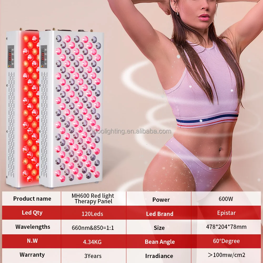 Near Infrared Red Led PBM Light Therapy for Full Body 660nm 850nm 600w Beauty Device