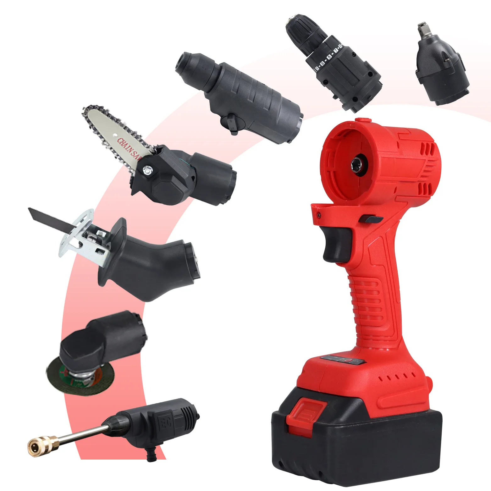 Multi-use new brushless rechargeable universal lithium battery high power tools set