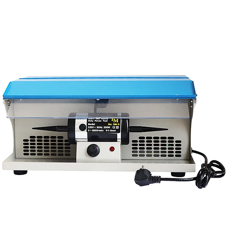 110V/220V DM-5 пылеулавливающий полировальщик с полировочные машины пылесборник для рабочего стола зубная щетка с двумя головками шлифовальный суконный диск с лампа контроля скорости
