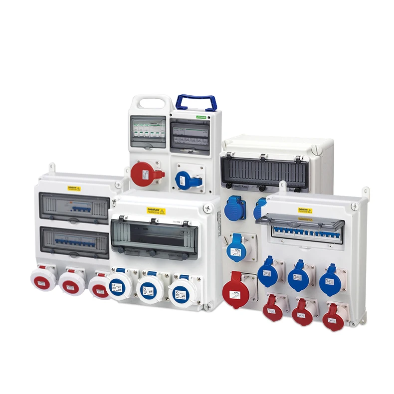 Индивидуальная Водонепроницаемая промышленная комбинированная розетка для распределения электроэнергии, промышленная настенная распределительная коробка