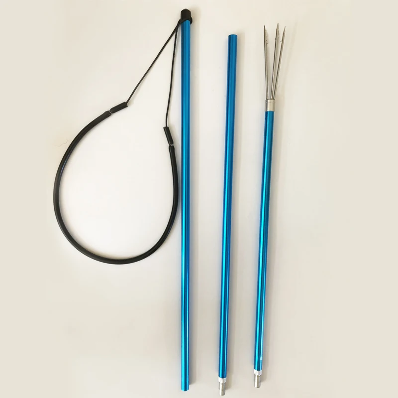 
PoleSpear 3 in 1 Aluminium Straight Polyspear Spear fishing fork pole spear hunting A-alloy pole harbon spearfishing 