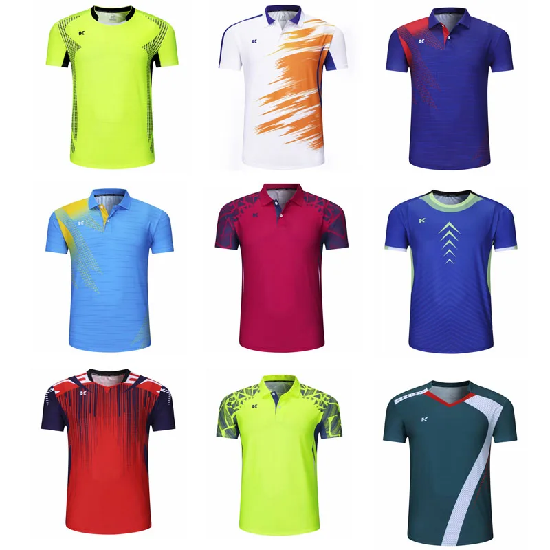 Custom Design Cheap Uniform Badminton Table Tennis Sports Training T-shirts