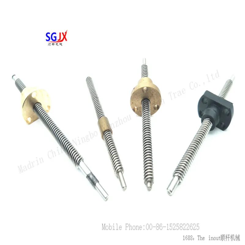 Rail transit auto parts trapezoidal screw T6.35*12.7*8 T6.35* 1.27T6.35 *2.54