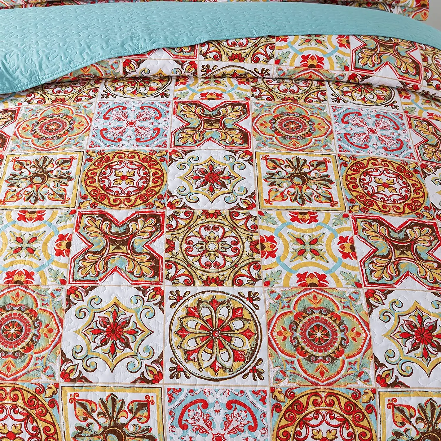 Brillmax Floral Luxury Homens Kantha Patchwork Summer Polyester Quilts Blanket Bedding Set Bedspread Wholesale Manufacturers