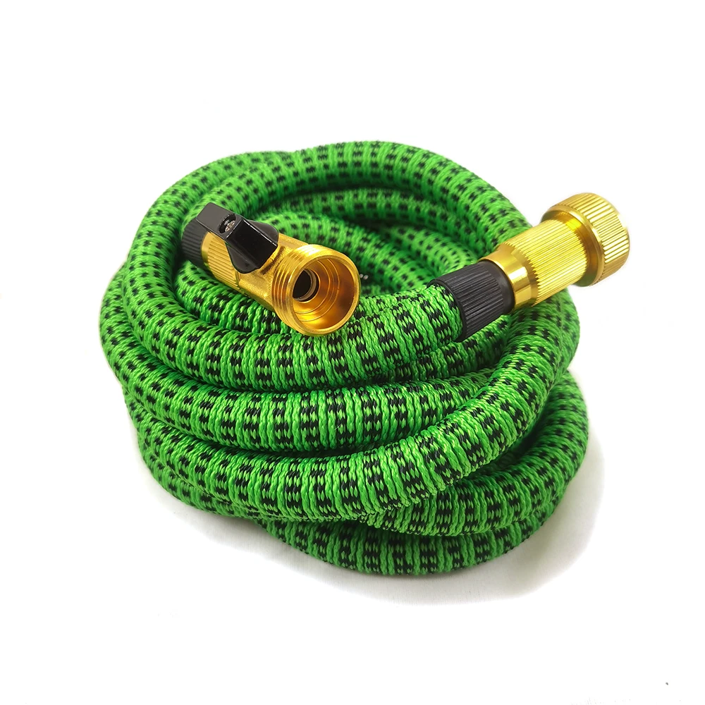 PowerFlow 3 layer hose 50FT lightweight extensible water expandable inner latex garden hose fabric cover hose
