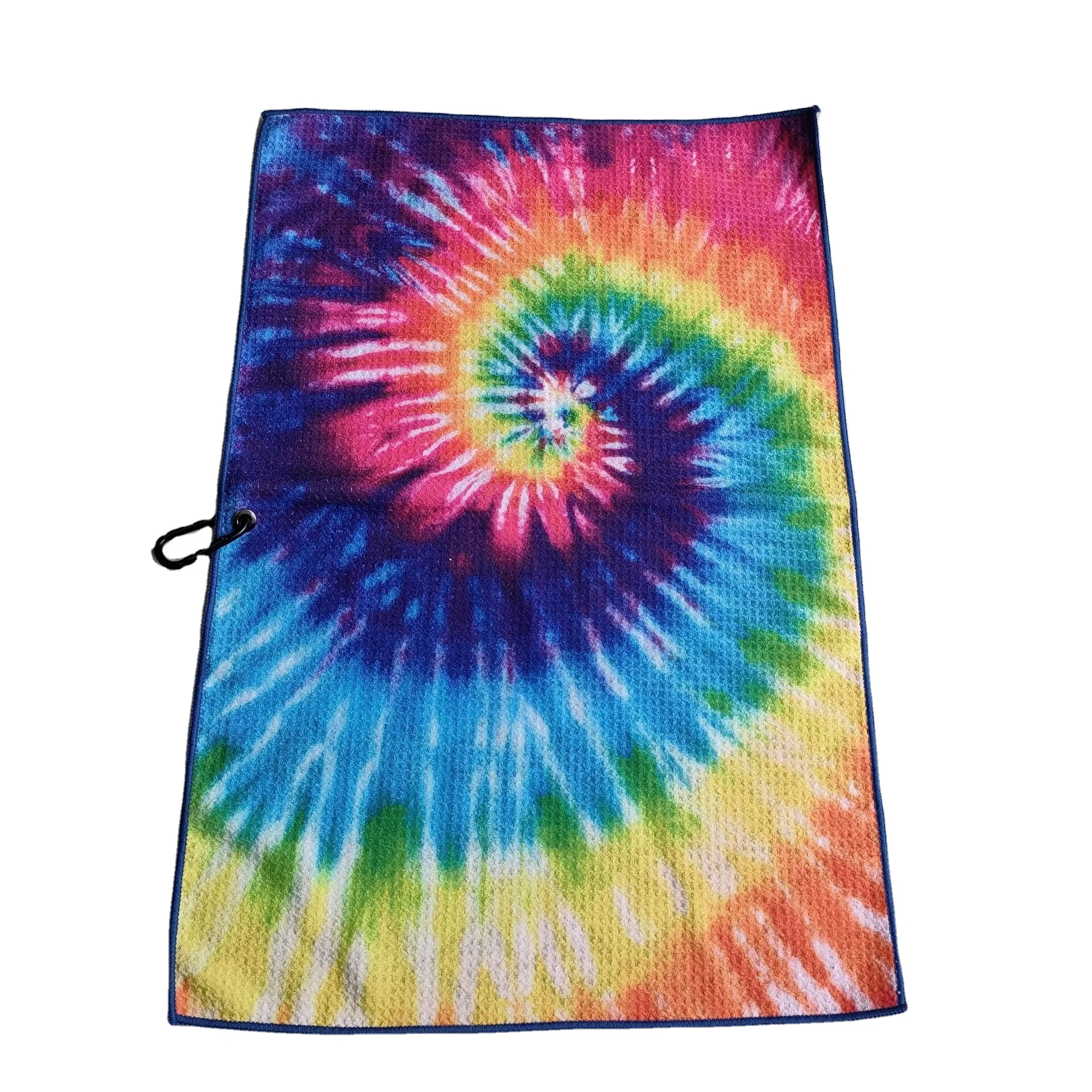 Fashionable double side print microfiber sandfree recycled  beach towel with logo custom print tie dye beach towel