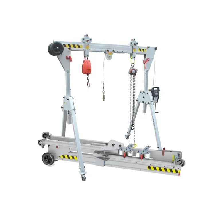 1 Ton 2 Ton 3 Ton Aluminium Light Duty Lifting Adjustable Portable Gantry Crane