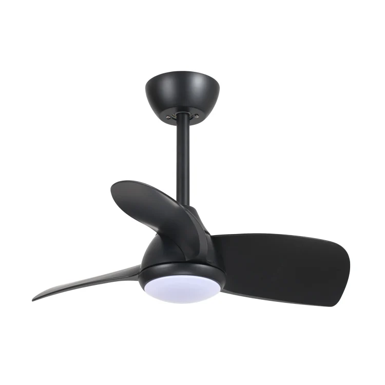 36 Inch White Blade Indoor Bedroom Remote Control Abs Ceiling Fans With Light Led