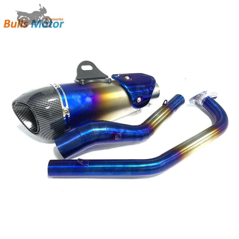 Hot sale motorcycle exhaust system for 2019 Yamaha R15 V3 / YZF-R125 racing bike exhaust pipe YZF-MT125 moto escape
