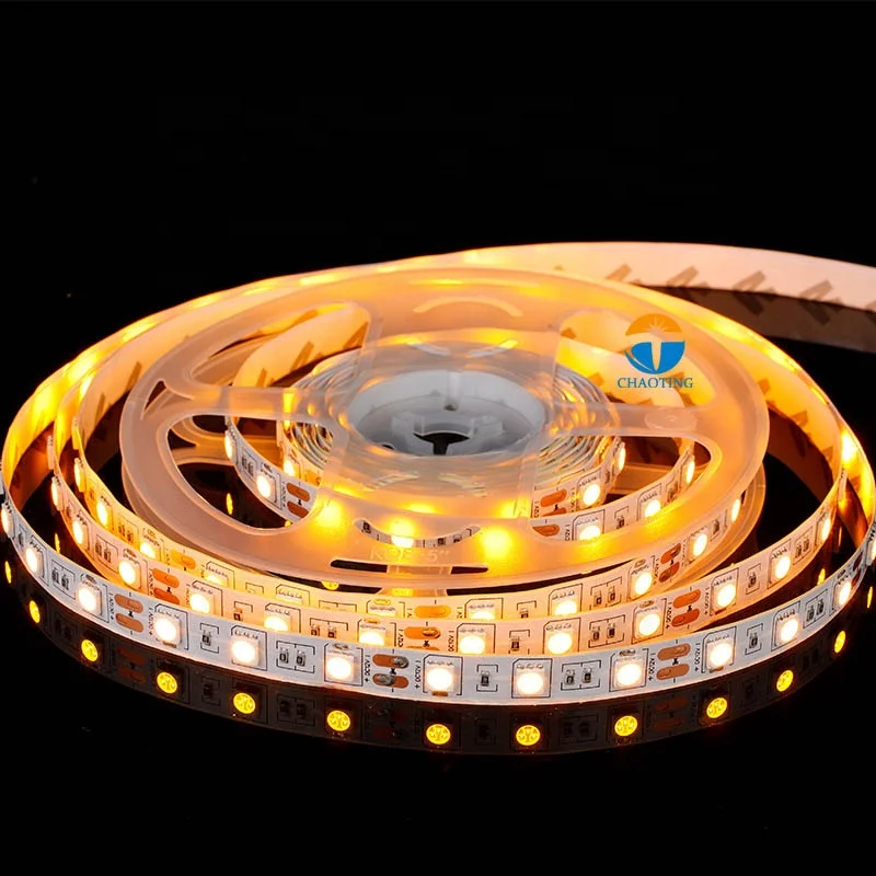 Outdoor Waterproof Ip67 Dc 12V Dc 24V 36V Smd2835  5 Meter / Roll White Green 3000K 4000K 60 Leds 240D Flexible Led Strip Lights