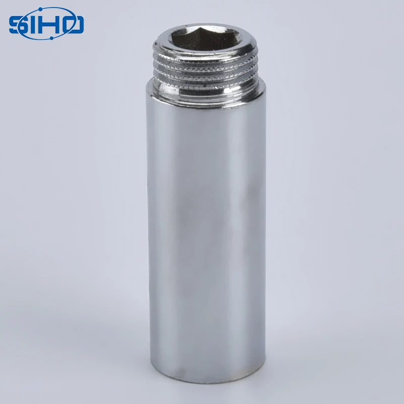 Латунный удлинитель для труб, фитинги для санитарных аксессуаров, основа, масло, вода, газ, желтый, латунный Цвет, мужской квадрат, равноценный